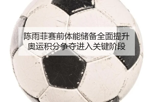陈雨菲赛前体能储备全面提升 奥运积分争夺进入关键阶段